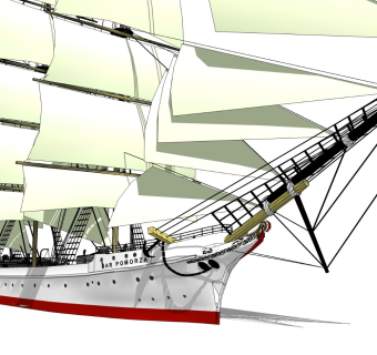 精细民用船只模型 游轮 货轮  (10)